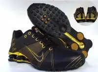 nike shox promos r4 nouvelle -noir-gold